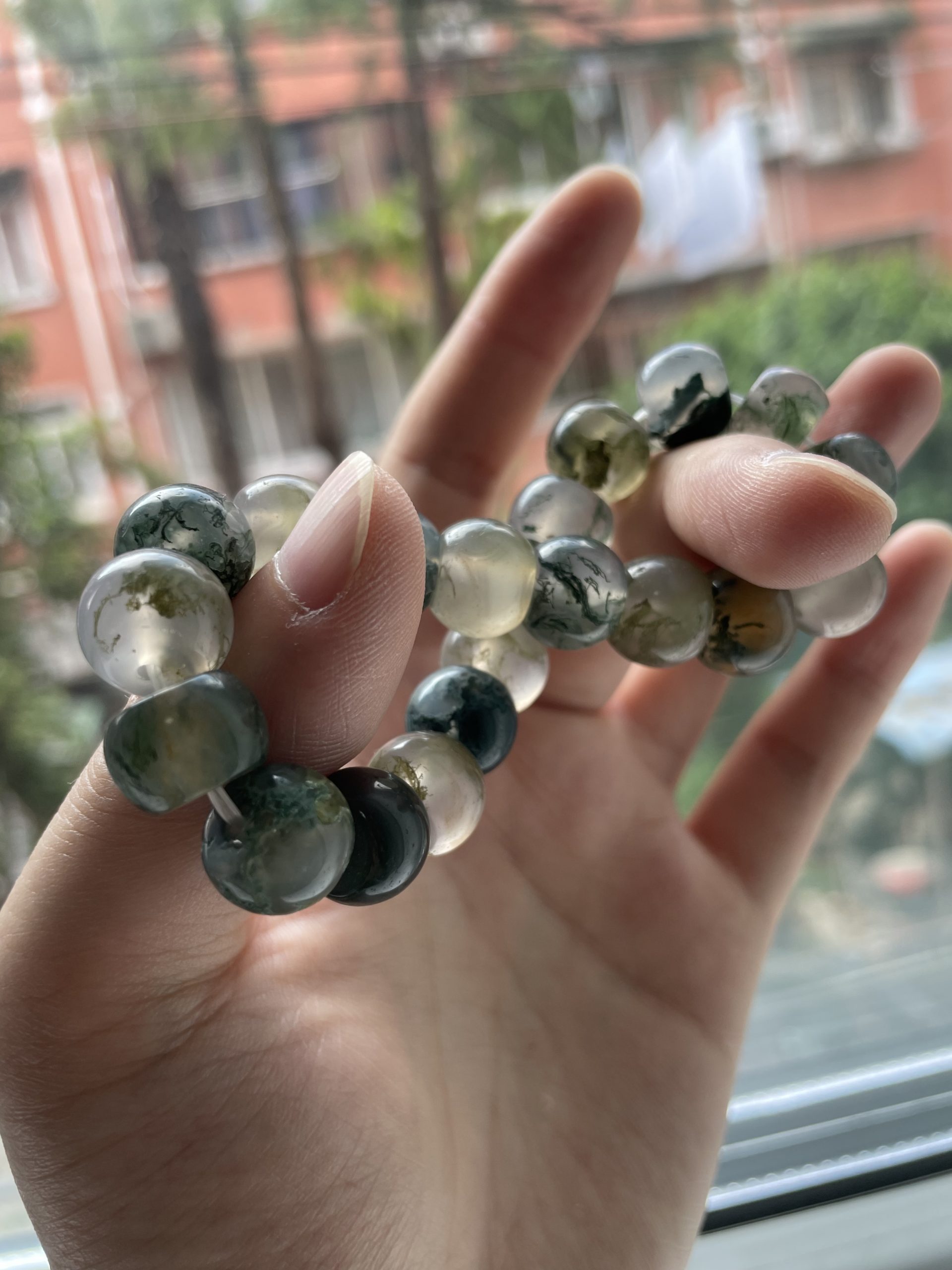 水草玛瑙手串