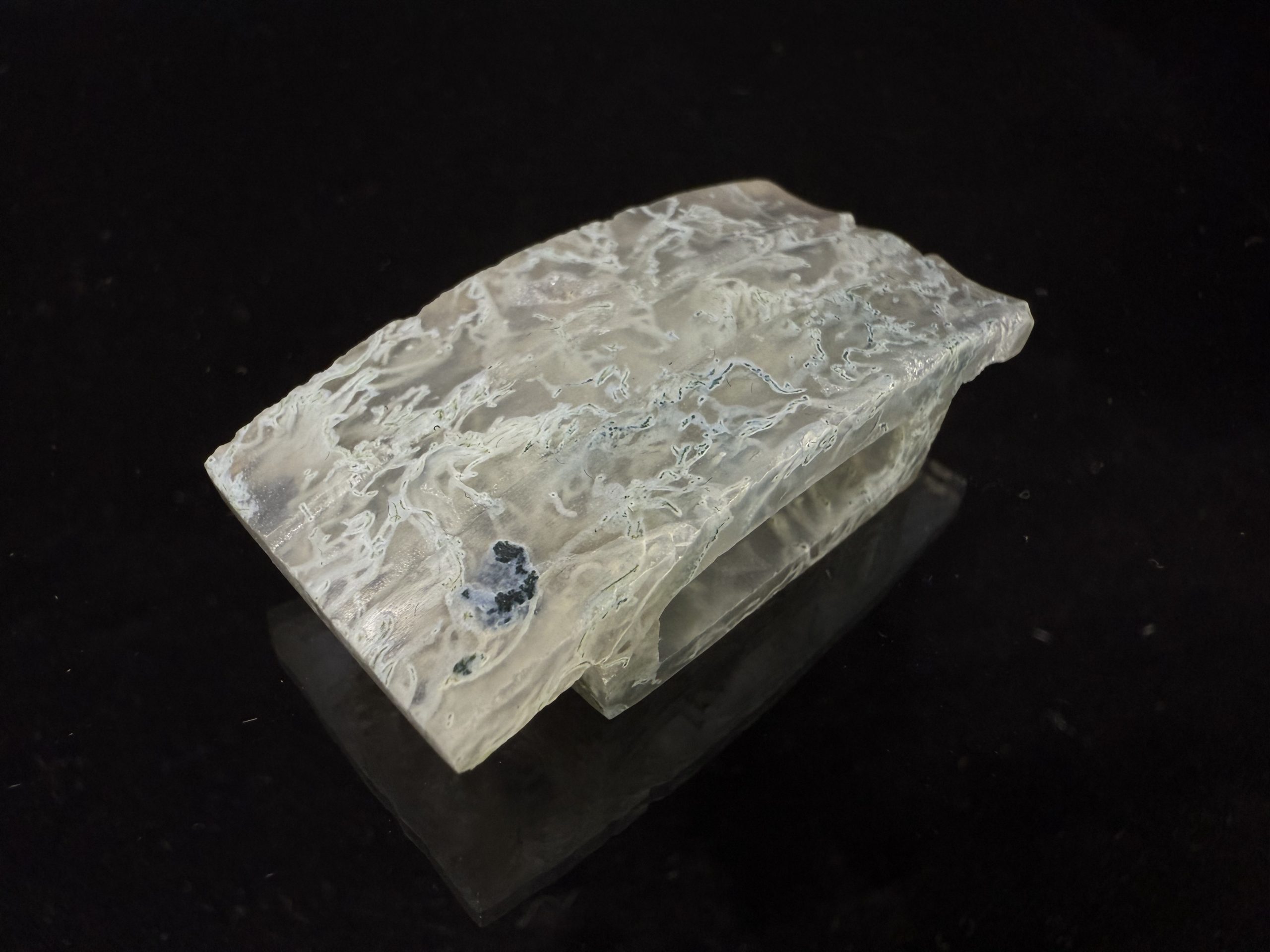 《蓝星》白蓝草玛瑙刀、剑璏【已出】