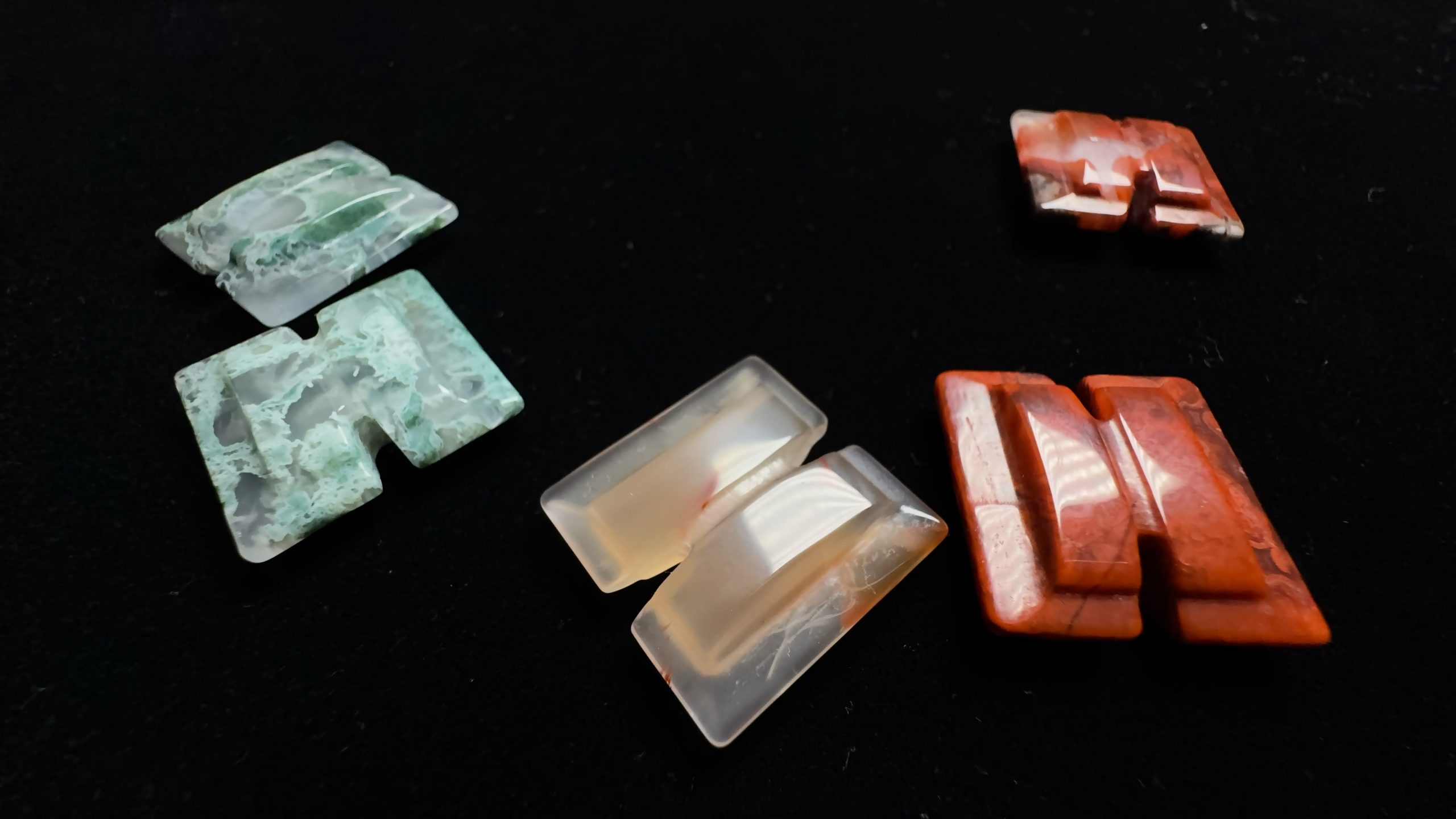 战国红、水草工字佩五个